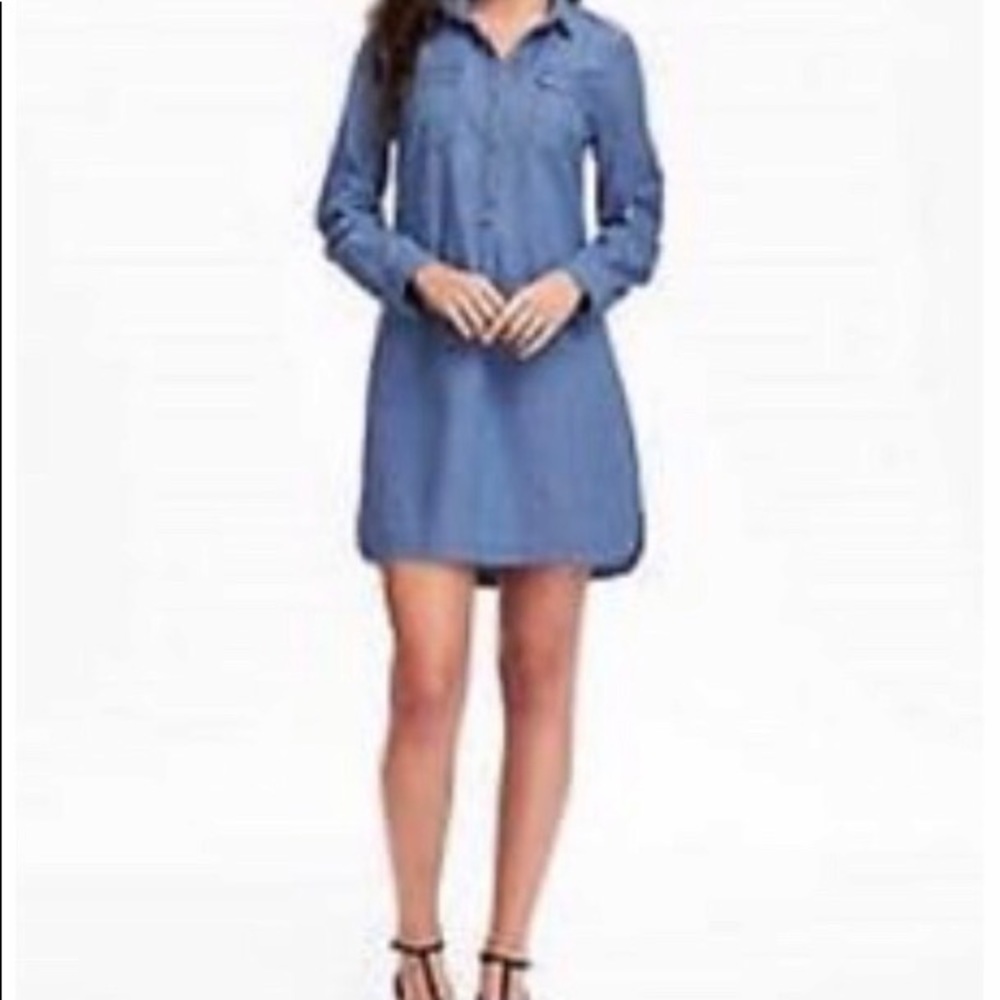 NWOT LONG SLEEVE CHAMBRAY DRESS/TUNIC